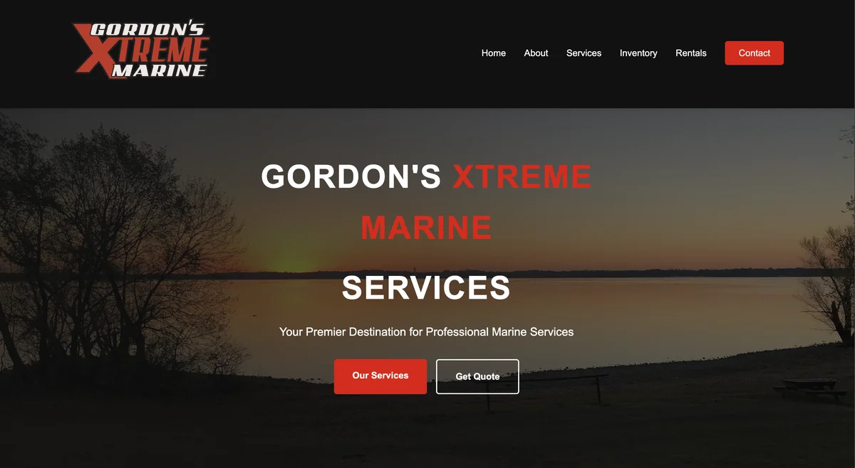 Gordons Xtreme Marine Website